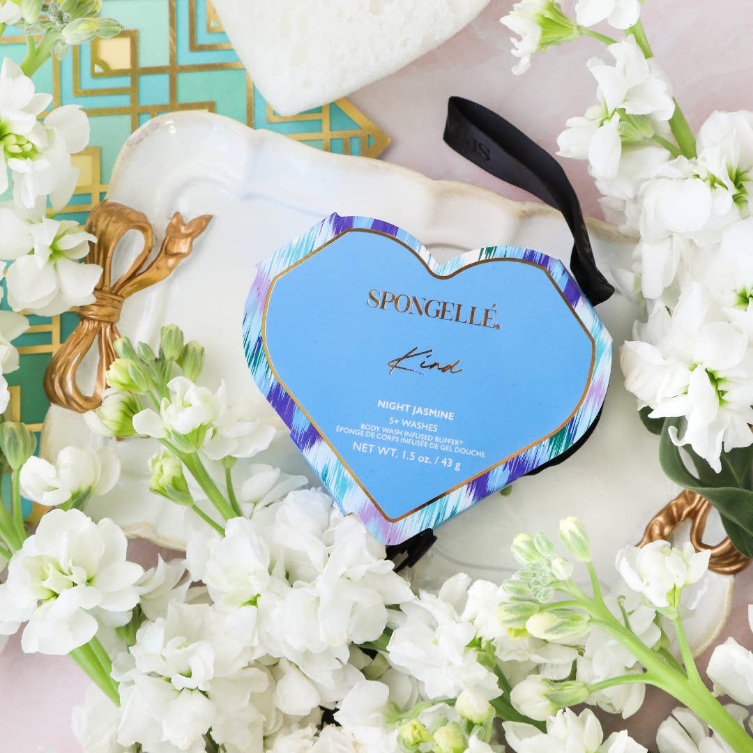 Heart Shaped Body Buffer- Night Jasmine