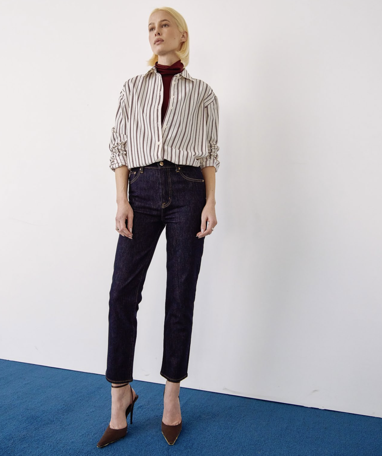Bri Ankle High Rise Slim Straight - Nightfall