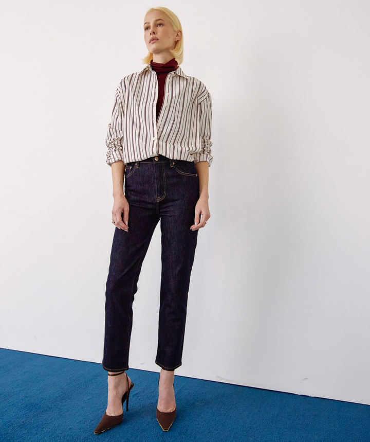 Bri Ankle High Rise Slim Straight - Nightfall