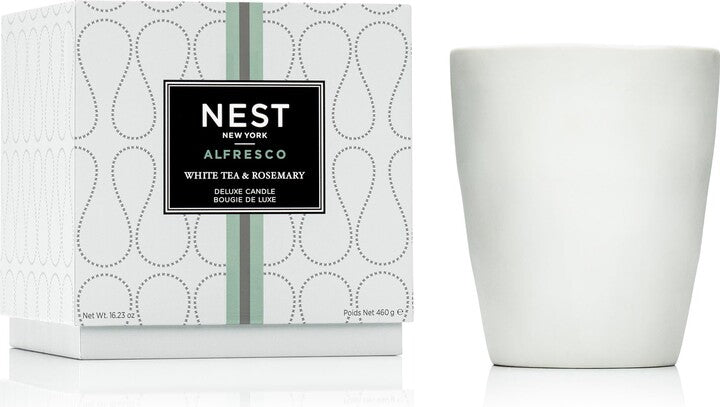 Alfresco White Tea and Rosemary Deluxe Candle